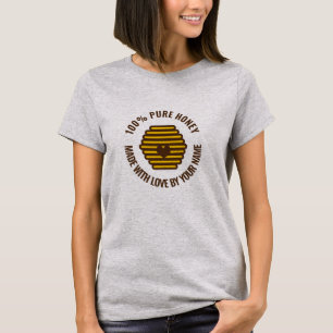 Camiseta com design de favo de mel para apicultor