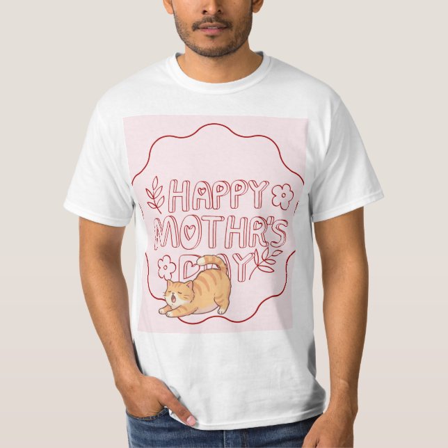 Camiseta com design de gato fofo (Frente)