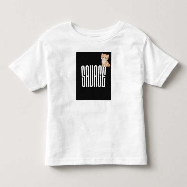 Camiseta com design de gato fofo (Frente)
