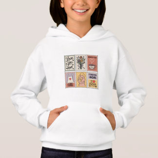 Camiseta com design de hero mama em casa