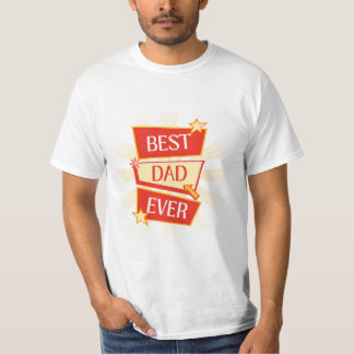 Camiseta com design de melhor pai do mundo