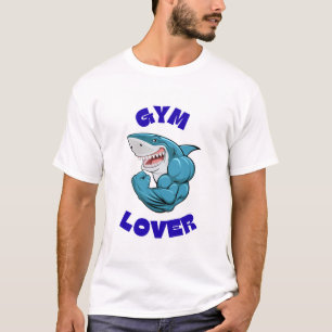 Camiseta com Design de Tubarão Branco Total – Esti