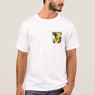 camiseta com design de ursinho de pelúcia