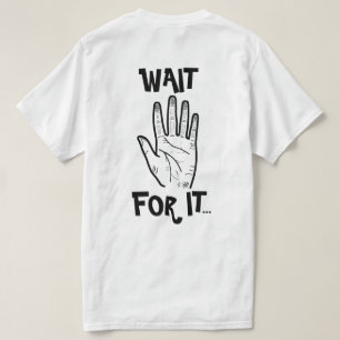 Camiseta com design frente-verso que aumenta a aut