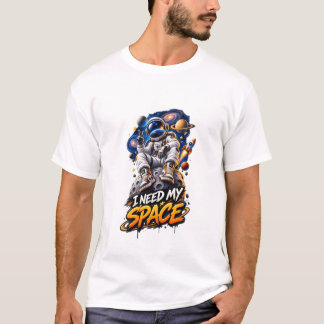 Camiseta com Design Gráfico de Astronauta da Galáx