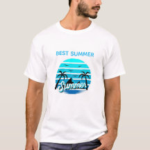 Camiseta com design retrô de vibes de verão
