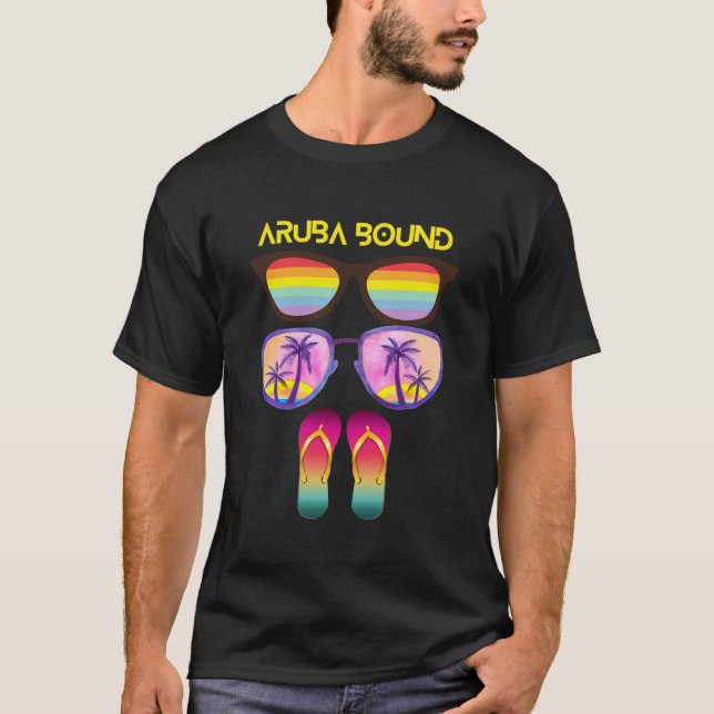 Camiseta Com destino a Aruba (Frente)