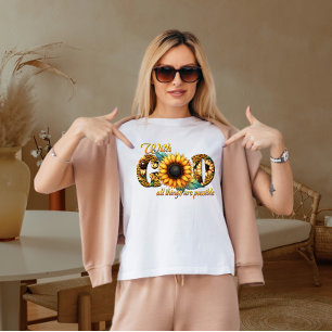 Camiseta Com Deus todas as coisas são possíveis