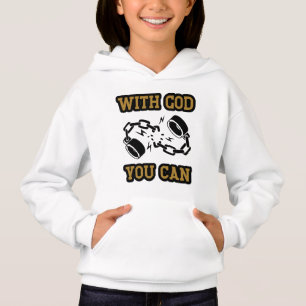 Camiseta Com Deus Você Pode Fortalecer A Garota Da Fé