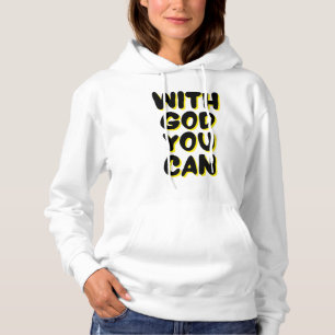 Camiseta Com Deus, você pode ser mulher baseada em fé