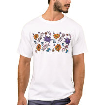 Camiseta com Estampa Floral