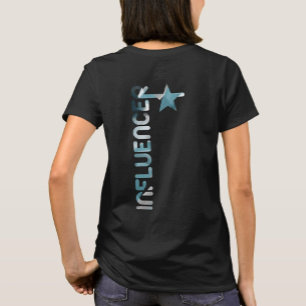 Camiseta com Estampa nas Costas INFLUENCER Tendênc