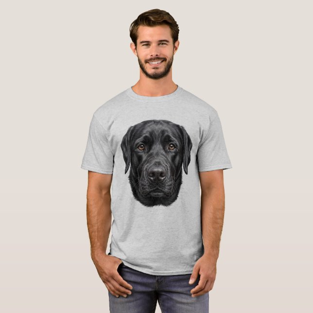 Camiseta com Face de Cachorro Labrador Retriever P (Frente Completa)