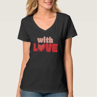 Camiseta Com Feliz dia de os namorados Devilish Love Heart