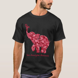 Camiseta Com Flower Brain Aneurysm Awary Ribbon