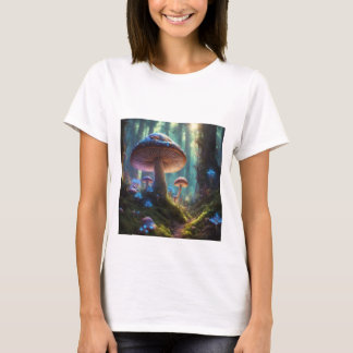 Camiseta com foto de cogumelo