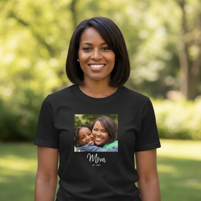 Camiseta com Foto e Letreiro da Mamãe (Criador carregado)