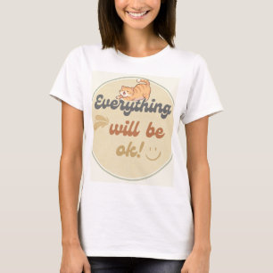 Camiseta com gato e lindo design artístico