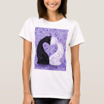 Camiseta com Gatos Românticos