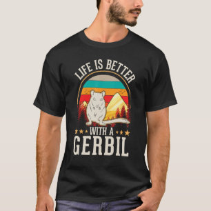 Camiseta com Gerbil Racing Rat Gerbil