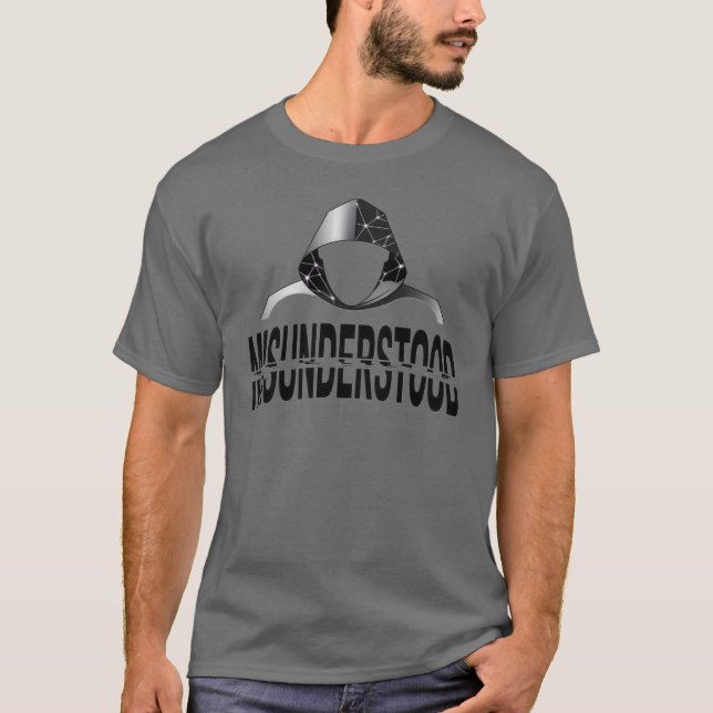 Camiseta com Glitch Mal Compreendido Phantom (Frente)