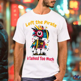 Camiseta com Gráfico de Papagaio Vibrante Abstrato