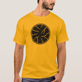 Camiseta com Gráficos de Superfície Rachada