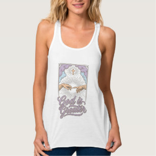Camiseta Com Gravação Vintage Cristã Deus É Maior_