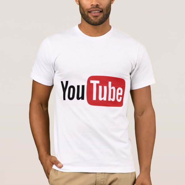 Camiseta com ícone do YouTube (Frente)
