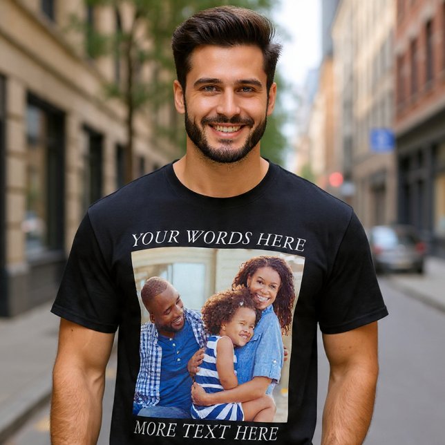 Camiseta com Imagem Personalizada e Texto Editável (Criador carregado)