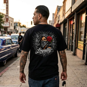 Camiseta com Impressão de Lealdade Verso