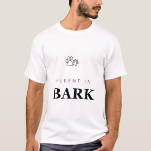 Camiseta com impressão de pata para amantes de cãe