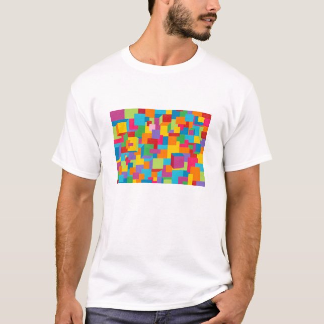 Camiseta com impressão de pintura fina (Frente)