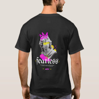 Camiseta com Impressão Gráfica de Estátua Grega Gó
