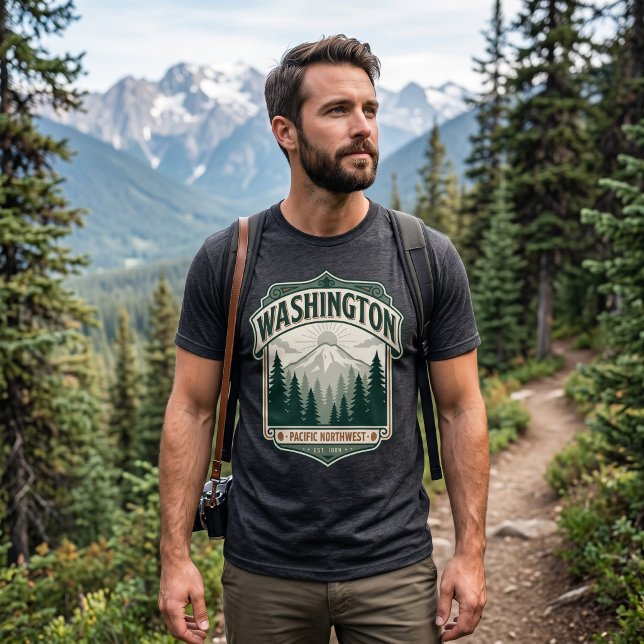 Camiseta com Insígnia da Herança de Washington (Criador carregado)