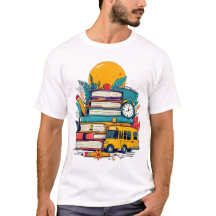 Camiseta com Insígnia Retro Groovy de Suprimentos