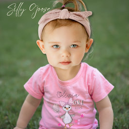 Camiseta com Laço Rosa de Aniversário de 1 Ano do