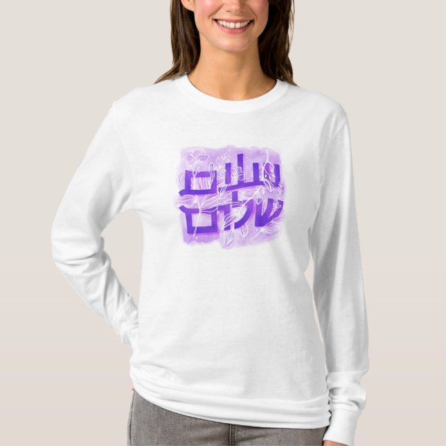 Camiseta com Letra à Mão Salaam Shalom (Frente)