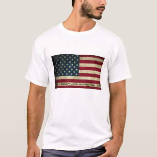 Camiseta Com Liberdade E Justiça Para Toda Bandeira America