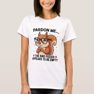 Camiseta Com licença - Humor Divertido de Esquilo