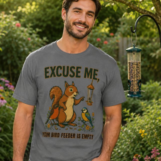 Camiseta - Com licença, seu comedouro de pássaros  (Criador carregado)
