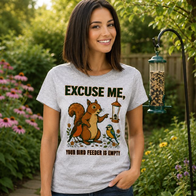 Camiseta - Com licença, seu comedouro de pássaros  (Criador carregado)