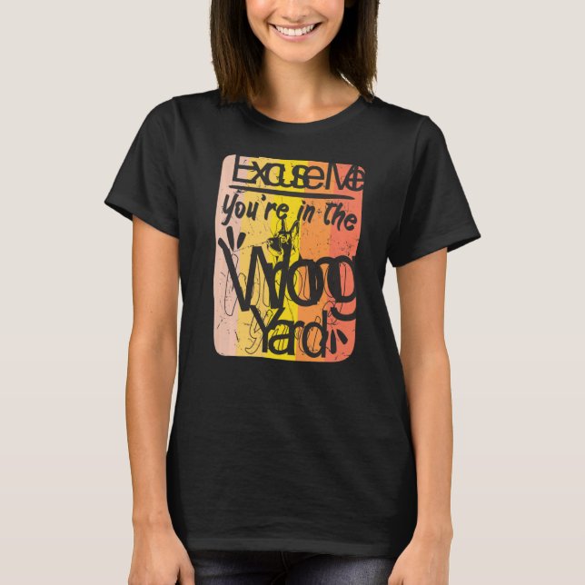 Camiseta Com Licença, Você Está No Jantar Errado, Shepard A (Frente)