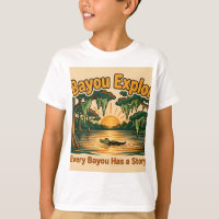 Camiseta com Logo dos Lil' Bayou Explorers