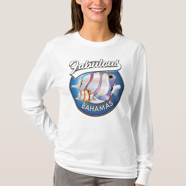 Camiseta com logo fabuloso das Bahamas (Frente)