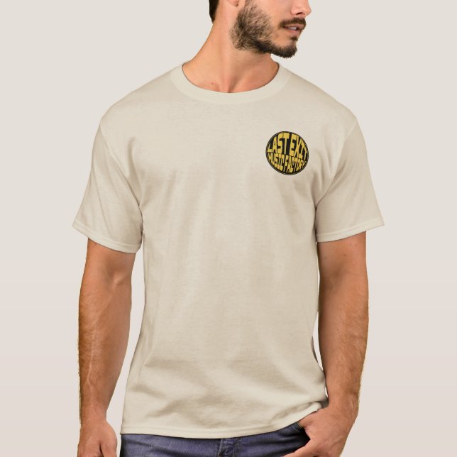 Camiseta com logotipo circular Last Exit Music Fac (Frente)