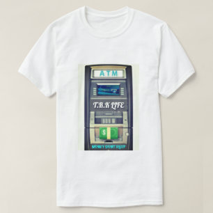 Camiseta com logotipo da máquina de ATM T.R.K