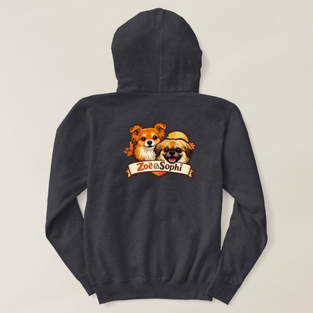 Camiseta com Logotipo da Zoë & Sophi Cachorro (Verso do Design)