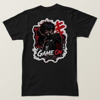 Camiseta com Logotipo de Anime Gaming