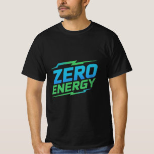 Camiseta com Logotipo de Bebida Falsa de Energia Z